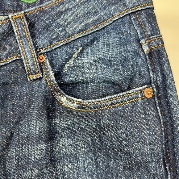 LEVI’S Women’s Contour Boot Eco Sustainable Denim Distressed Jeans Blue Size 6M - Picture 5 of 16